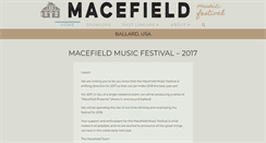 Desktop Screenshot of macefieldmusicfestival.com