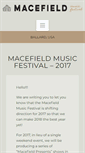 Mobile Screenshot of macefieldmusicfestival.com
