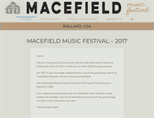 Tablet Screenshot of macefieldmusicfestival.com